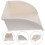 2Pcs Durable White PVC Gutter Downspout Filter and Splash Block 9