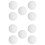 50Pcs Versatile White Acrylic Wheel Beads for Game and Party Use 3