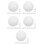 50Pcs Versatile White Acrylic Wheel Beads for Game and Party Use 4
