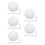 50Pcs Versatile White Acrylic Wheel Beads for Game and Party Use 5