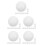 50Pcs Versatile White Acrylic Wheel Beads for Game and Party Use 6