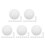 50Pcs Versatile White Acrylic Wheel Beads for Game and Party Use 7