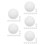 50Pcs Versatile White Acrylic Wheel Beads for Game and Party Use 8