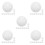 50Pcs Versatile White Acrylic Wheel Beads for Game and Party Use 9