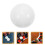 50Pcs Versatile White Acrylic Wheel Beads for Game and Party Use 10