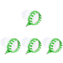 4Pcs Garden Fruit Picker Basket Light Green Plastic & Polyester Basket
