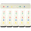 5Sets White Felt Bulletin Board Strips for Wall DIY Home Office Decor 2