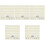 5Sets White Felt Bulletin Board Strips for Wall DIY Home Office Decor 3