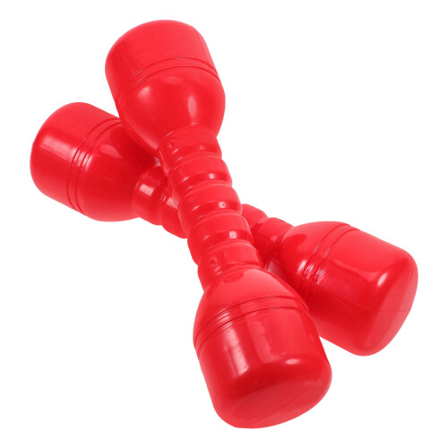 8Pcs Kids Gym Hand Weights Red Plastic Exercise Dumbbells 1