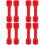 8Pcs Kids Gym Hand Weights Red Plastic Exercise Dumbbells 5