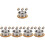 20Pcs Silver Stainless Steel Tea Jar and Pitcher Replacement Lids 6