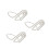 3Pcs White Iron Wine Rack Floating Wine Storage for Home Decor 4