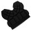 2Pcs Children Black Snowboarding Hip Pad Pants with Soft Padding 2