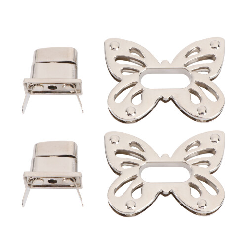 6Pcs Silver Bag Lock Replacement for Purse Clasp and Handbag Closure 1