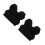 2Pcs Children Black Snowboarding Hip Pad Pants with Soft Padding 3