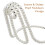 3Pcs White Iron Wine Rack Floating Wine Storage for Home Decor 9