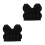 2Pcs Children Black Snowboarding Hip Pad Pants with Soft Padding 5