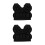 2Pcs Children Black Snowboarding Hip Pad Pants with Soft Padding 6