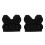 2Pcs Children Black Snowboarding Hip Pad Pants with Soft Padding 7