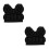 2Pcs Children Black Snowboarding Hip Pad Pants with Soft Padding 8