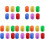 600Pcs Colored Plastic Chips Counters for Game and Learning 3