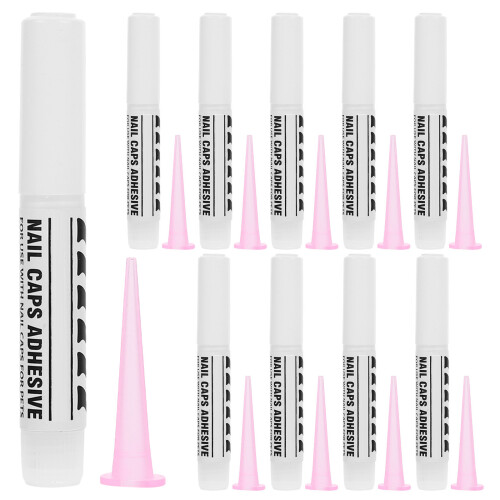 40Pcs Pet Nail Accessories White Glue Adhesive for Cat Dog Nails 1