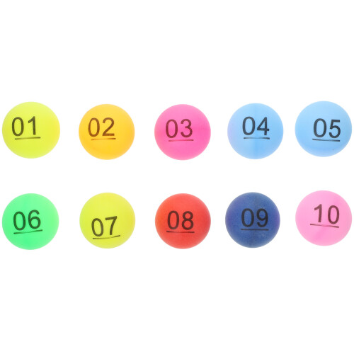40Pcs Portable Plastic Numbered Balls for Party Activities and Games 1