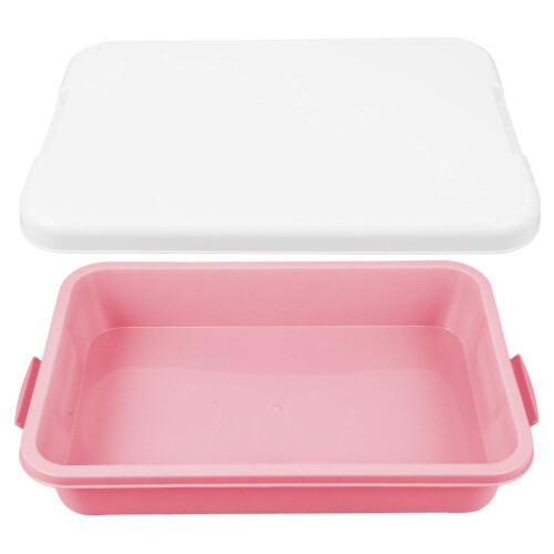 2Pièces Bac À Sable Rose Compact En Résistant Pour Jouets 2