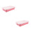 2Pièces Bac À Sable Rose Compact En Résistant Pour Jouets 5