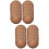 20Pcs Natural Wood Grain Paper Party Dinner 8