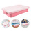 2Pièces Bac À Sable Rose Compact En Résistant Pour Jouets 10
