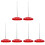 6Pcs Red Receipt Spike Holder Anti-Skid Menu Bill Organizer 2