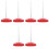 6Pcs Red Receipt Spike Holder Anti-Skid Menu Bill Organizer 3