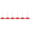 6Pcs Red Receipt Spike Holder Anti-Skid Menu Bill Organizer 4