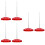 6Pcs Red Receipt Spike Holder Anti-Skid Menu Bill Organizer 7