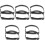 10Pcs Convenient Adjustable Heel Straps Black PU Material for Women 4