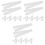 18Pcs White DIY Blank Sashes Versatile Party and Wedding Accessories 4