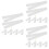 18Pcs White DIY Blank Sashes Versatile Party and Wedding Accessories 7