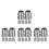 24Pcs Durable Grey Iron Wedges for Handle Hammer Tool Accessories 6
