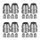 24Pcs Durable Grey Iron Wedges for Handle Hammer Tool Accessories 7