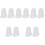 10Pcs White Silicone Piping Tip Protection Covers for Cake Decorating 4