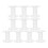 50Pcs Durable Transparent Plastic Embroidery Thread Spools for Crafts 2