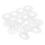 50Pcs Durable Transparent Plastic Embroidery Thread Spools for Crafts 3