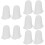 10Pcs White Silicone Piping Tip Protection Covers for Cake Decorating 11