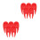 10Pcs Polished Red Plastic Golf Divot Fork Compact Portable Golf Tool 5