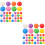 80Pcs Multipurpose Plastic Sphere Game Balls Colored DIY Balls 6