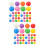 80Pcs Multipurpose Plastic Sphere Game Balls Colored DIY Balls 7