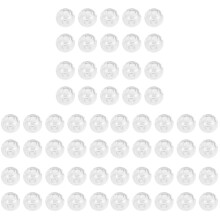 300Pcs Glass Ball Accessories Hollow Transparent for Jewelry Crafting