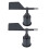 2Pièces Coque Indicateur Vent ABS Résistante Pour Mesure Vent 1