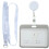 10Pcs Reusable Grey Horizontal Card Sleeves Protective Badge Holders 2